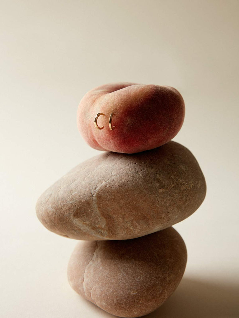 Nachhaltige 14k Echtgold Berlin Basic Gold Hoops von DEAR DARLING BERLIN